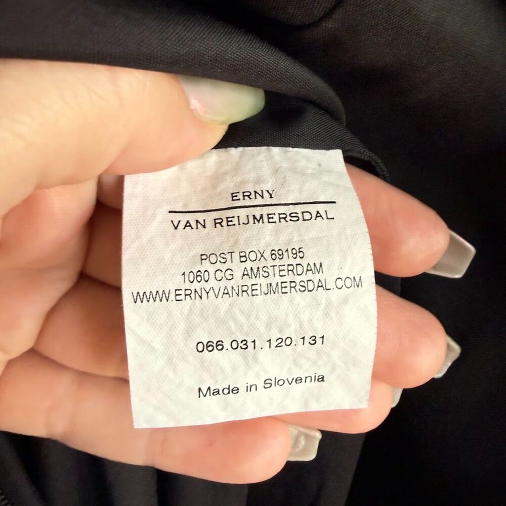 Vintage 90s Erny Van Reijmersdal Brocade Sheath Dress in Brown & Black size EU38 - Picture 10 of 13
